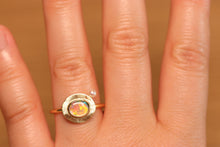 Load image into Gallery viewer, Sunray Pastel Crystal Opal Ring - 18k Gold
